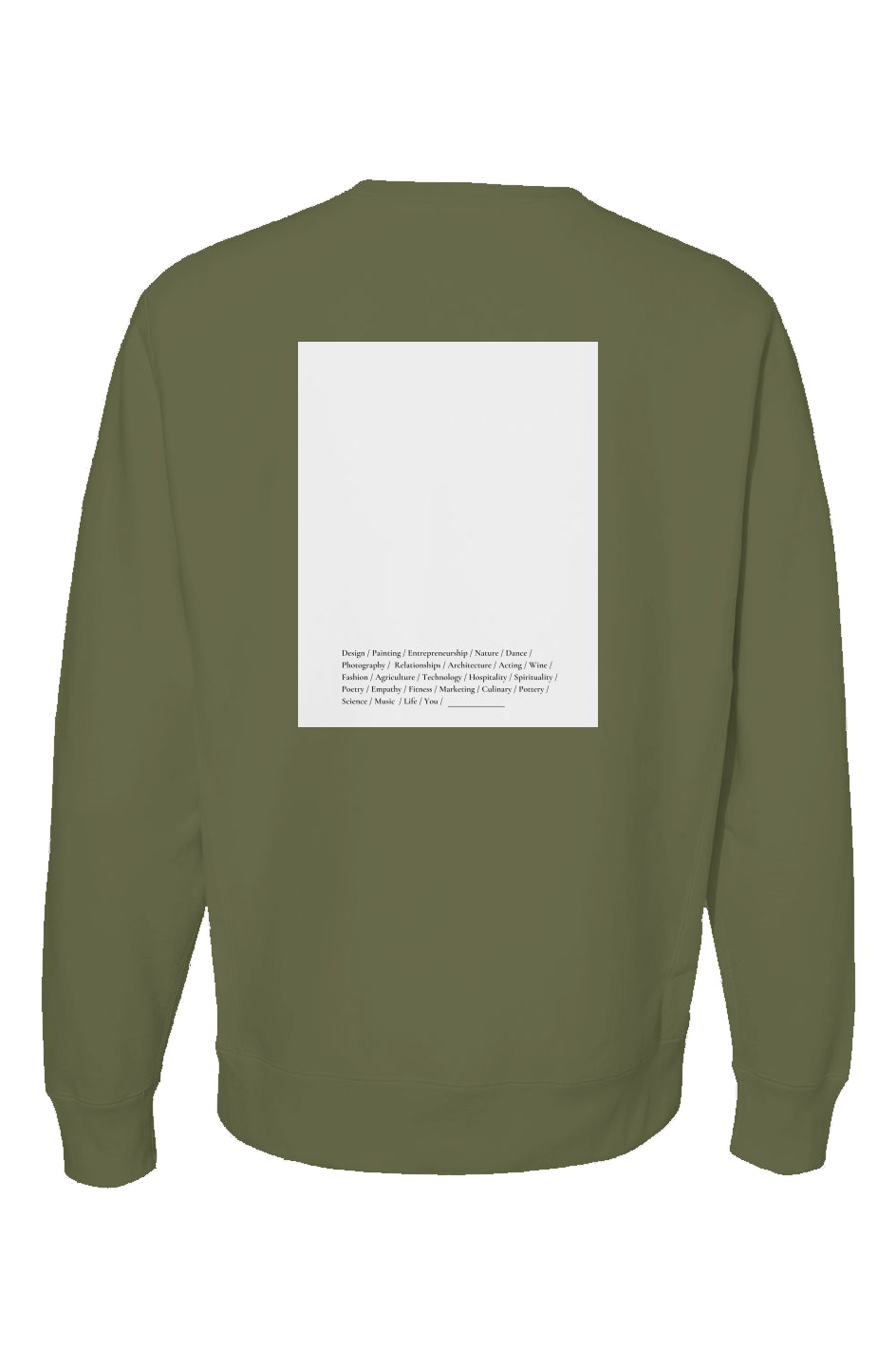 eai crewneck new olive