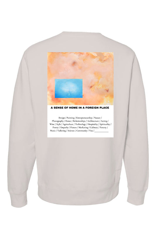 A SENSE OF HOME - CREAM CREWNECK